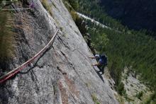 Sur les dalles d'Ailefroide...